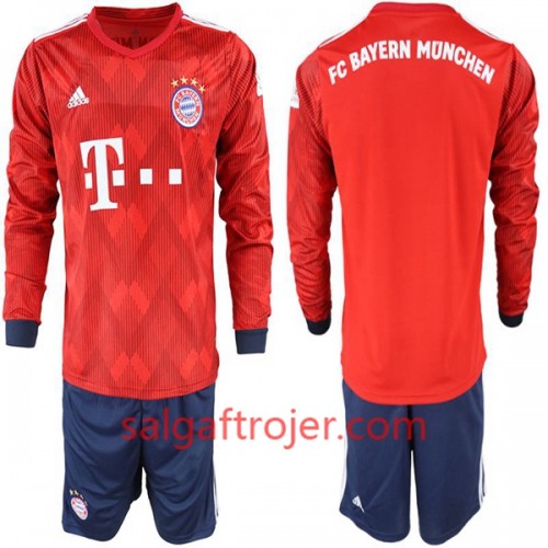 FC Bayern München Fodboldtrøjer Børn Hjemmebanesæt 2018/19 Langærmet FC Bayern München Fodboldtrøjer Børn Hjemmebanesæt 2018/19 Langærmet